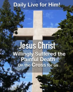 Jesus Died for Us Cross Quote Picture